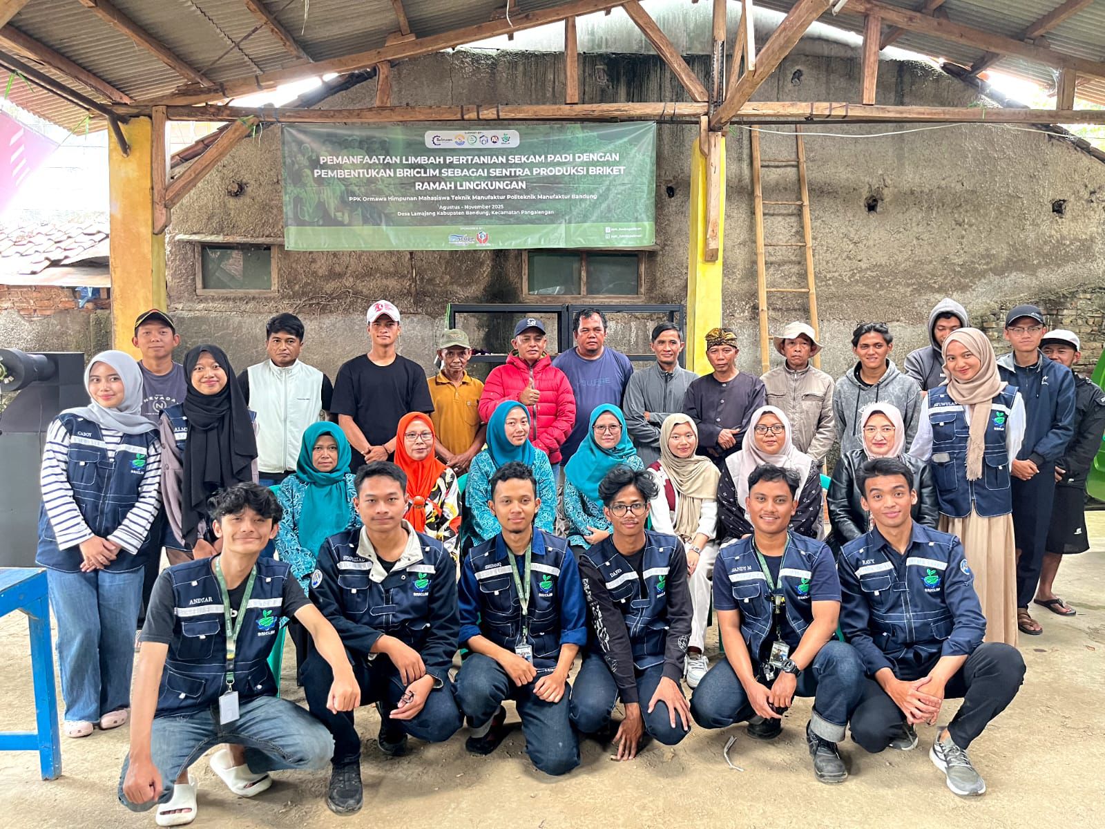 HMTM-BRICLIM Dorong Energi Bersih Lewat Inovasi Briket Sekam Padi