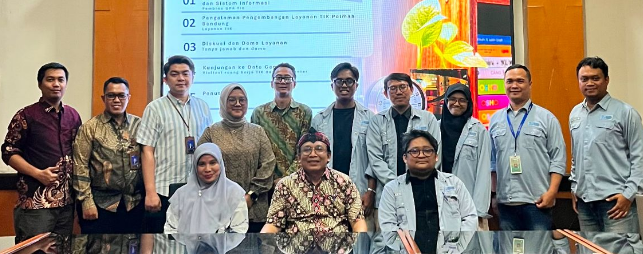 Polman Bandung Sambut Kunjungan Benchmarking UPA TIK Politeknik Negeri Medan